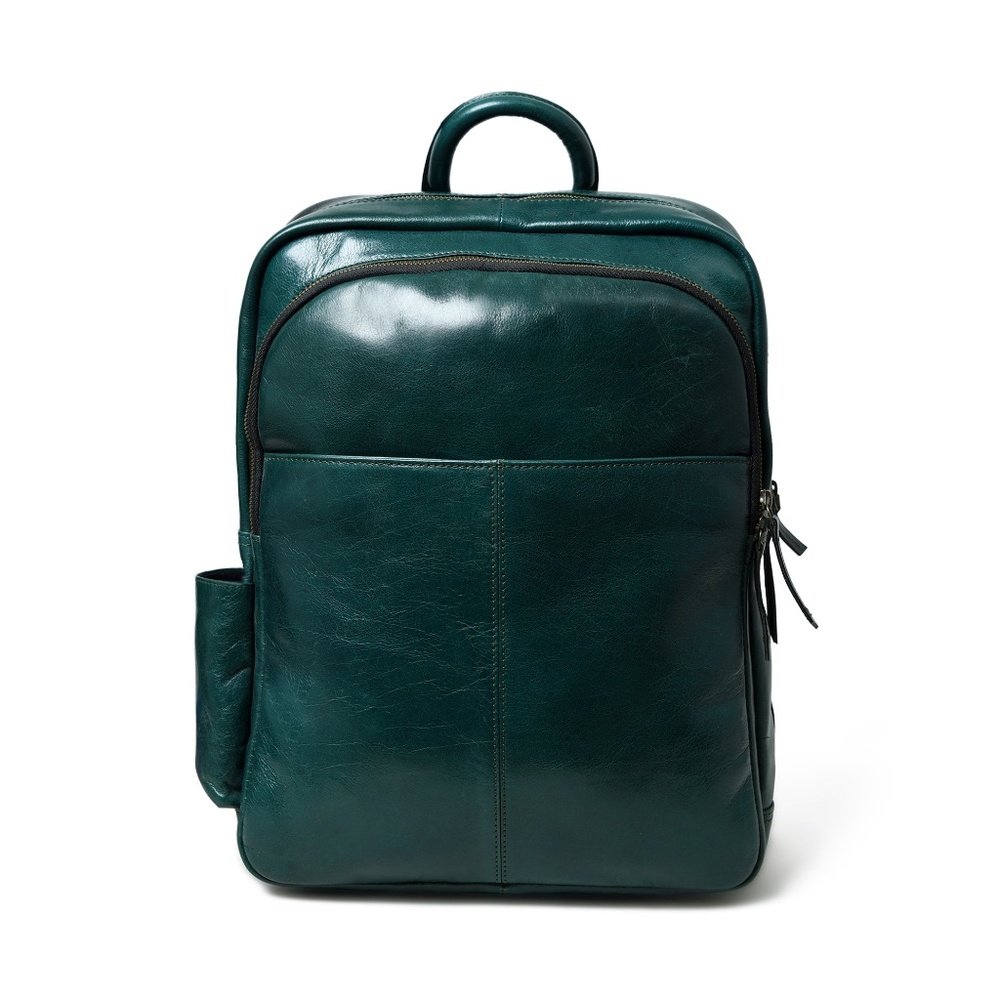 Luxury Italian Leather Backpack, Tan Laptop Bag
